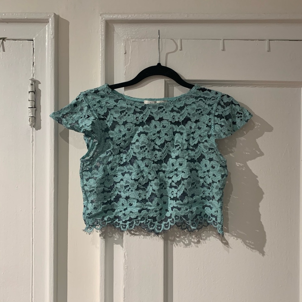 Lace crop top